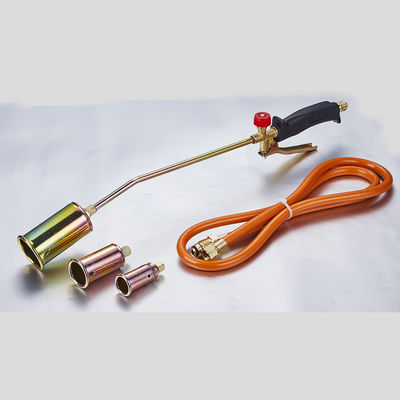 15pcs Gas Roofing Torch LPG Propane Heating Torch Weed Burner Kit με σωλήνα 3 χάλκινα ακροφύσια