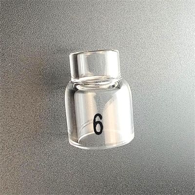 Υποστήριξη OEM UPPERWELD 13NQ10-6 Διαυγές γυάλινο ακροφύσιο Tig