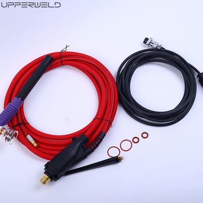 100% δοκιμή περασμένη με ψύξη αέρα Tig Welding Torch Kit Ρυθμίσιμα διακόπτες με ψύξη αερίου WP-17