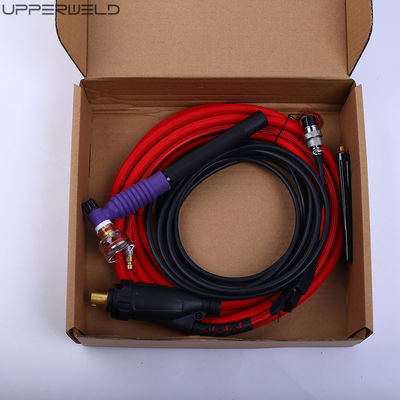 100% δοκιμή περασμένη με ψύξη αέρα Tig Welding Torch Kit Ρυθμίσιμα διακόπτες με ψύξη αερίου WP-17