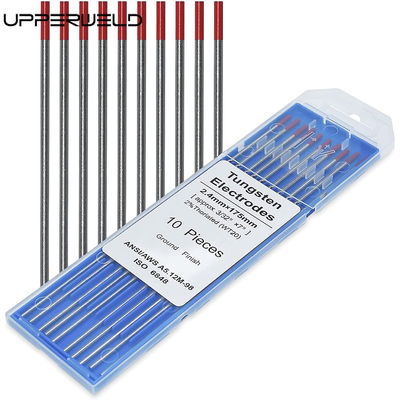 10-Pack 2% Θωριασμένο Κόκκινο WT20 3/32&quot; TIG συγκόλληση ηλεκτρόδια βολφραμίου μήκος 150mm