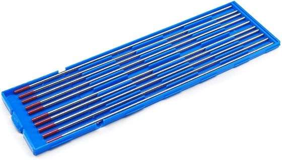 WT20 Ηλεκτρόδια βολφραμίου μήκους 1,6 mm για συγκόλληση TIG Κόκκινη κεφαλή 2% Θωριακή απόδοση