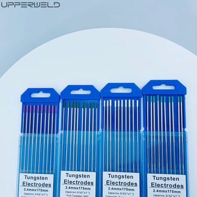 WT20 Ηλεκτρόδια βολφραμίου μήκους 1,6 mm για συγκόλληση TIG Κόκκινη κεφαλή 2% Θωριακή απόδοση