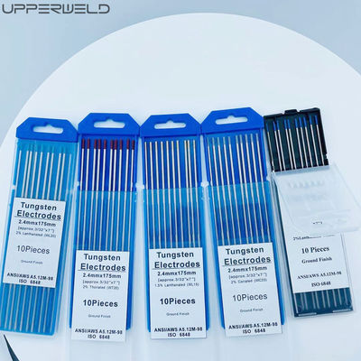 WT20 Ηλεκτρόδια βολφραμίου μήκους 1,6 mm για συγκόλληση TIG Κόκκινη κεφαλή 2% Θωριακή απόδοση