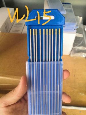 Χρυσά 2.4mm*175mm 3/32 WL15 Tig Ζυθοποιία ηλεκτρόδια βολφραμίου για εφαρμογές συγκόλλησης