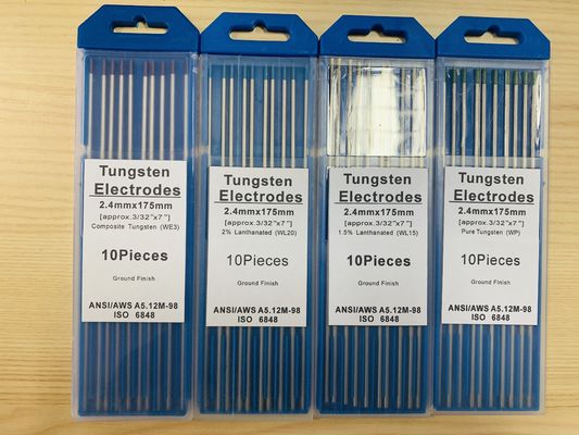 Χρυσά 2.4mm*175mm 3/32 WL15 Tig Ζυθοποιία ηλεκτρόδια βολφραμίου για εφαρμογές συγκόλλησης