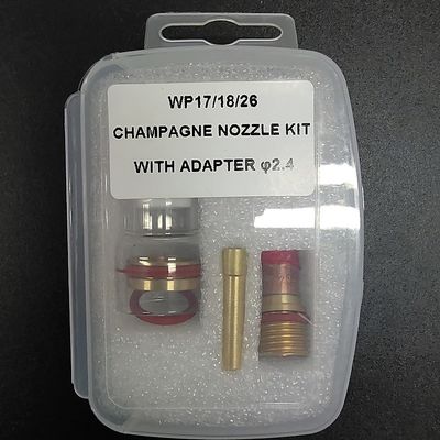 Προσαρμοσμένη υποστήριξη WP17/18/26 2.4mm Tig Collect Body 2.4mm για εξαρτήματα συγκόλλησης Tig