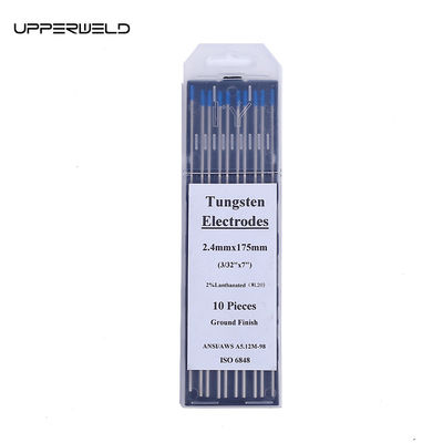 2.4mm*175mm Blue TUNGSTEN Ηλεκτρόδια 10-pack για DC/AC λειτουργικό ρεύμα TIG συγκόλληση