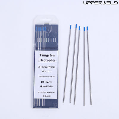 2.4mm*175mm Blue TUNGSTEN Ηλεκτρόδια 10-pack για DC/AC λειτουργικό ρεύμα TIG συγκόλληση