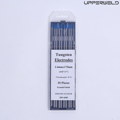 2.4mm*175mm Blue TUNGSTEN Ηλεκτρόδια 10-pack για DC/AC λειτουργικό ρεύμα TIG συγκόλληση