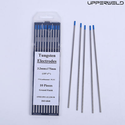 Συνεχή/μετεντροπές ρεύμα λειτουργίας WL20 2.4mm*175mm Μπλε ηλεκτρόδια βολφραμίου για συγκόλληση TIG