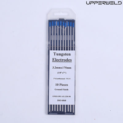 Συνεχή/μετεντροπές ρεύμα λειτουργίας WL20 2.4mm*175mm Μπλε ηλεκτρόδια βολφραμίου για συγκόλληση TIG