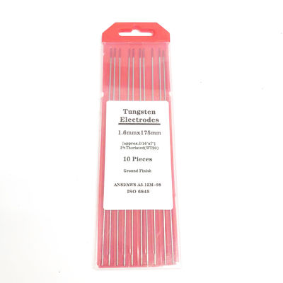 Επεξεργαστικές ράβδοι Κόκκινη άκρη 2.4mm*175mm TIG Επεξεργαστικές ράβδοι Επεξεργαστικές ράβδοι για ηλεκτρικό ρεύμα 40-230A