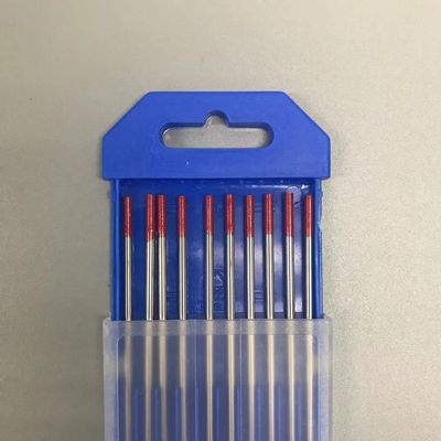 2.4mm*175mm WT20 Ηλεκτρόδια βολφραμίου για TIG συγκόλληση φακό κόκκινη άκρη προσαρμοσμένη υποστήριξη