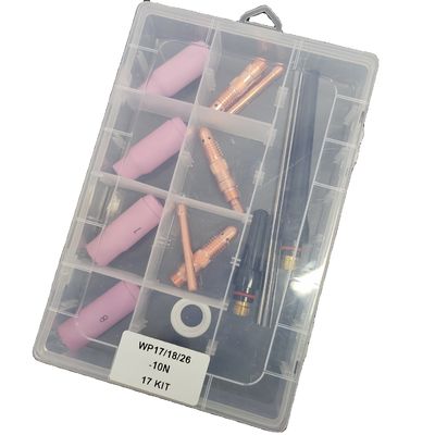 Πάνω WP17 18 26-10N 17Kit Αέριο φακό αλουμίνιο νουζίνα πίσω κύπελλο TIG συγκόλληση εξαρτήματα κιτ ψύξη αέρα
