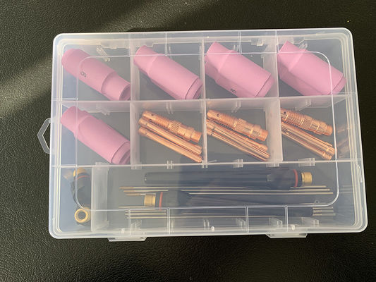 Stubby Gas Lens Collect 10 54n 53n Kit γυαλιού ποτηριού Pyrex για το DB SR WP-17/18/26 TIG Φωτιά συγκόλλησης