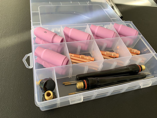 Stubby Gas Lens Collect 10 54n 53n Kit γυαλιού ποτηριού Pyrex για το DB SR WP-17/18/26 TIG Φωτιά συγκόλλησης