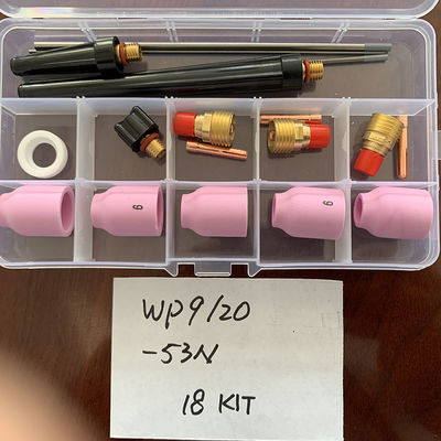 Stubby Gas Lens Collect 10 54n 53n Kit γυαλιού ποτηριού Pyrex για το DB SR WP-17/18/26 TIG Φωτιά συγκόλλησης