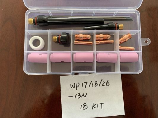 Προσαρμοσμένη υποστήριξη ODM TIG Gas Lens Collet Body 13N 796F 53N 45V σειρά για WP-17 WP-18 WP-26