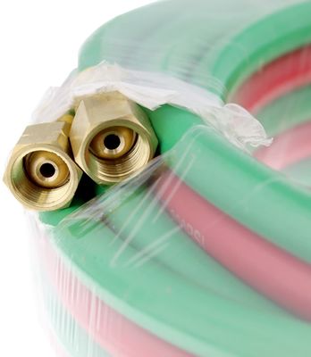 1.63KGS Soft Hose 25ft 1/4&quot; B Fittings 800PSI Oxy Acetylene Twin Type T Grade R Grade Welding Hose (Μαλακός σωλήνας 25ft 1/4&quot; B)