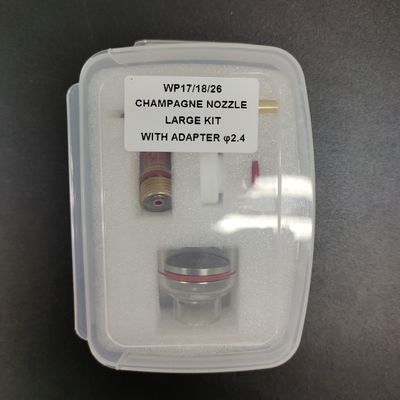 Τιγκ Συσκευές WP-17 18 26 Σαμπάνια Σφουγγαρίστρα Μεγάλο Κιτ με Αναπροσαρμοστή 2,4 mm Κηραμική