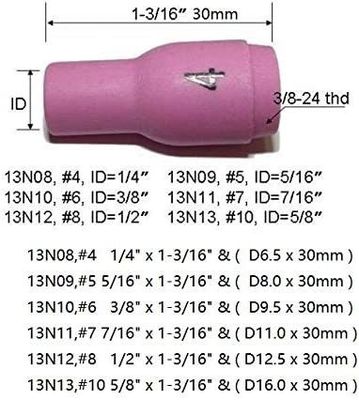 TIG συγκόλληση πυρσός SR WP920 24 25 Fit 13N08 13N09 13N10 13N11 13N12 13N13 φούσκα φλιτζάνι 10pcs