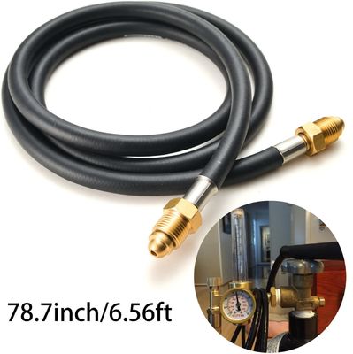 ΝΒΡ ΜΙΓ ΤΙΓ 12' Δυνατότητα ζύγισης αερίου 5/8&quot; UNF-18RH Αργονικό σωλήνα ρυθμιστή ροής μετρητή αερίου CO2
