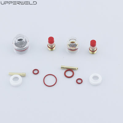 10Pcs TIG συγκολλητής πυρσό Accessories για συγκόλληση Ροζ Μεγάλος φακός αερίου Κύπελλο αλουμινένιο ακροφύσιο