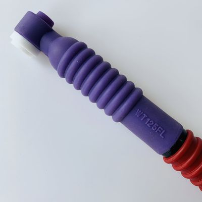 Προσαρμοσμένη υποστήριξη OEM Purple WT-125 FL Tig Torch Body Flexible Head TIG Welding Torch για συγκόλληση με τόξο αργονίου