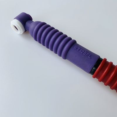 Προσαρμοσμένη υποστήριξη OEM Purple WT-125 FL Tig Torch Body Flexible Head TIG Welding Torch για συγκόλληση με τόξο αργονίου
