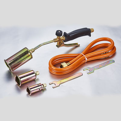 15pcs Gas Roofing Torch LPG Propane Heating Torch Weed Burner Kit με σωλήνα 3 χάλκινα ακροφύσια