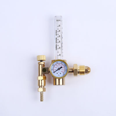 CGA320 και CGA580 Δύο μετρητές ροής CO2 Ρυθμιστής αερίου συγκόλλησης με μειωτή αερίου νήματος βίδας