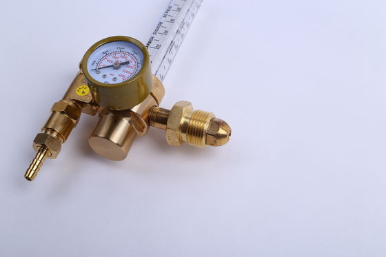 CGA320 και CGA580 Δύο μετρητές ροής CO2 Ρυθμιστής αερίου συγκόλλησης με μειωτή αερίου νήματος βίδας