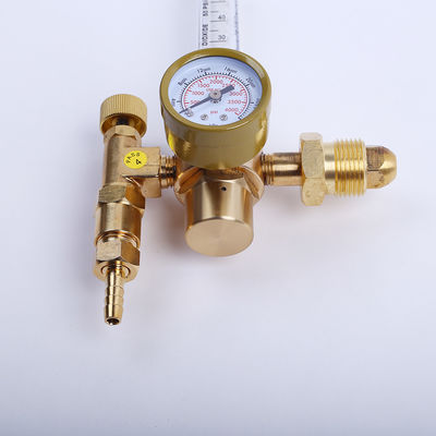 CGA320 και CGA580 Δύο μετρητές ροής CO2 Ρυθμιστής αερίου συγκόλλησης με μειωτή αερίου νήματος βίδας