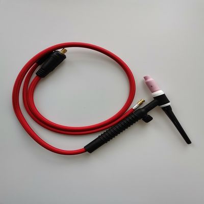 WP-26V-R 35-70 EU Plug TIG Torch kit Πυροψυγμένο με αέρα συγκόλλημα με βαλβίδα αερίου 200A Μαύρο Κόκκινο