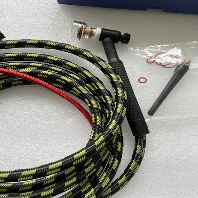 Ελαστικός κεφαλής φακού 10-25EU Συγκρότημα συγκόλλησης TIG Plug με καλώδιο 4M 5 πόλων συνδετήρα 150A
