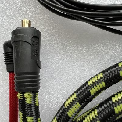 Ελαστικός κεφαλής φακού 10-25EU Συγκρότημα συγκόλλησης TIG Plug με καλώδιο 4M 5 πόλων συνδετήρα 150A
