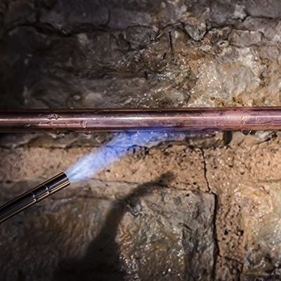 Φωτιά συγκόλλησης αερίου προπανίου με σκανδάλη και εύκολη ανάφλεξη με σπρώξιμο