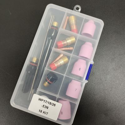 OBM Αλουμινίου Σφουγγαρίστρα Collet Σώμα Ηλεκτροδίου μονωτή TIG συγκόλληση φακός Συσκευή καταναλωτικών για WP-17/18/26 53N 18pcs