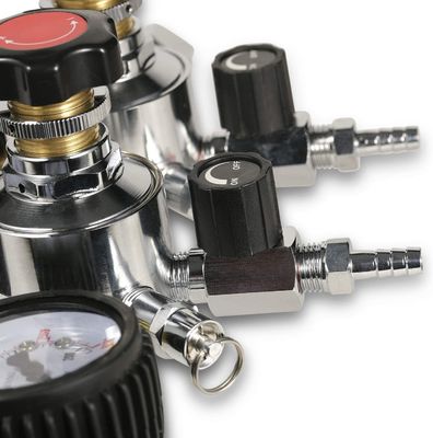 110V/220V Διπλό στάδιο Ρυθμιστής Κουβέρνας Βύρας CO2 με βαλβίδα πίεσης ασφαλείας και απόδοση