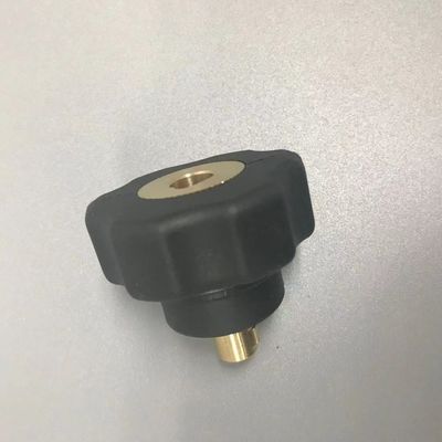 Προσαρμοσμένο μαύρο EU Plug Lengthen Connect M16*1.5 αρσενικό προς 9MM αρσενικό Connect TIG Adapter