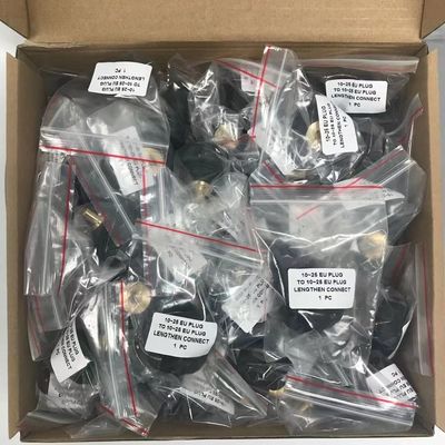 Προσαρμοσμένο μαύρο EU Plug Lengthen Connect M16*1.5 αρσενικό προς 9MM αρσενικό Connect TIG Adapter