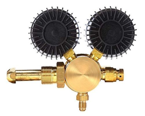 0-800 PSI Πίεση CGA580 Ρυθμιστής νιτρογόνου εισόδου για καθαρισμό HVAC από στερεό χαλκό