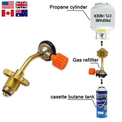 Προσαρμοστής δεξαμενής αερίου για κυλίνδρους βουτανίου και βαλβίδες κυλίνδρων βουτανίου