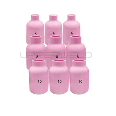 31PCS TIG συγκόλληση πυρσός Stubby αέριο φακούς κεραμικό κουτάλι για WP-17/18/26 Μεγάλο μέγεθος
