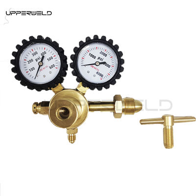Ρυθμιστής αζώτου από χαλκό 0-600PSI CGA580 Δοκιμαστή πίεσης αερίου συνδέσμου εισόδου για καθαρισμό HVAC