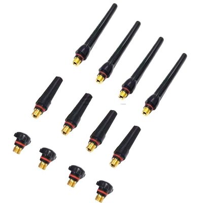 WP-17/18/26 Φωτιά συγκόλλησης Κουδούνι και πλαστικό 12pcs TIG Back Cap Kit 57Y02 57Y03