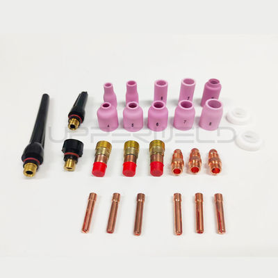 WP-17/18/26 Φωτιά συγκόλλησης Κουδούνι και πλαστικό 12pcs TIG Back Cap Kit 57Y02 57Y03