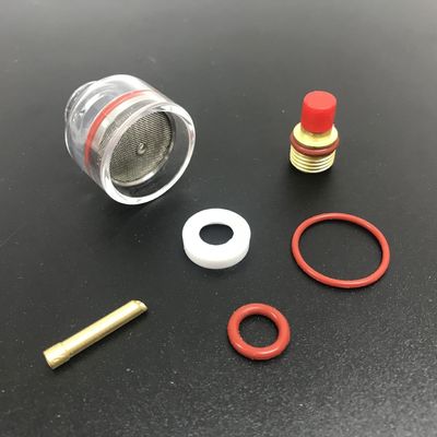 WP9/20 2.4mm TIG Φωτιά συγκόλλησης Stubby Gas Lens Glass Kit για Wp17/18/26 Tig Torch 2kg