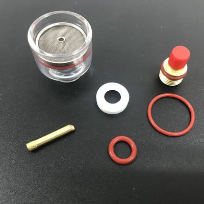 WP9/20 2.4mm TIG Φωτιά συγκόλλησης Stubby Gas Lens Glass Kit για Wp17/18/26 Tig Torch 2kg